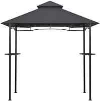vidaXL BBQ-Pavillon 240x150x255 cm Anthrazit Stahl