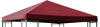 DEGAMO Ersatzdach Dachplane für Pavillon 3x3 Meter, Farbe Bordeaux rot,...