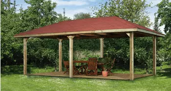 Weka Holzbau Weka Gartenoase 651 D Gr. 2 Sparset (678 x 380 cm)