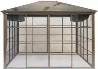 Sojag Pavillon "Castel 12x14" BxT: 362x427 cm, inkl. Sonnensegel