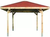 weka Pavillon "Paradies 1" BxT: 294x294 cm