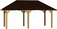 Skanholz Holzpavillon "Orleans 1" Leimholz, 294 x 576 cm