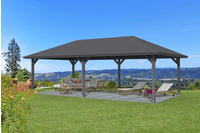 Skanholz Holzpavillon "Orleans 3" Leimholz, 424 x 836 cm