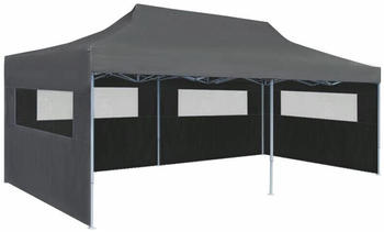 vidaXL Folding Pop-up Partytent with Sidewalls 3x6 m - Anthracite