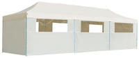 vidaXL Faltzelt Partyzelt Pop-Up mit 8 Seitenw&auml;nden 870x291x315 cm Creme