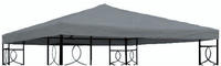 Pavillon Ersatzdach Wasserdicht Mit Pvc Beschichtung 3 X 3 Meter - Anthrazit -