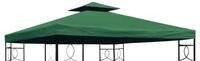 Pavillon Ersatzdach 3x3 Meter - gr&uuml;n - wasserdicht/Kaminabzug - Pavillondach