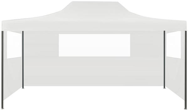 vidaXL Profi-Partyzelt Faltbar mit 3 Seitenwänden 3 x 4 m weiß