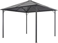 vidaXL Gartenpavillon mit Dach Aluminium 3&times;3 m Anthrazit