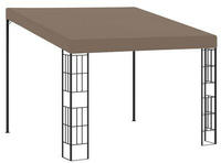 vidaXL Wand-Pavillon 3x3 m Taupe Stoff