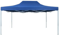 vidaXL Profi-Partyzelt Faltbar 3x4 m Stahl Blau