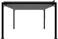 vidaXL Pergola mit Lamellendach 3x4 m Anthrazit Stoff und Aluminium