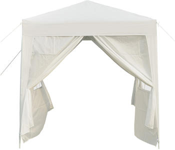 Outsunny Faltpavillon Metall/Textil 200 x 240 x 200 cm wei&szlig; (800000725112)