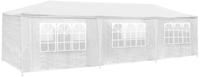 TecTake Garten Pavillon 9x3m mit 8 Seitenteilen weiß (TT400934)
