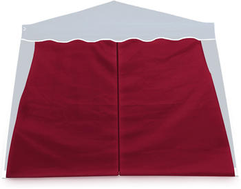 Deuba Seitenwand Faltpavillon Capri 2er-Set 3x3m rot