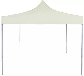 vidaXL Faltbares Profi-Partyzelt 200 x 200 cm creme (48880)
