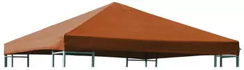 DEGAMO Ersatzdach f&uuml;r Pavillon 3x3 m terrakotta (424371)