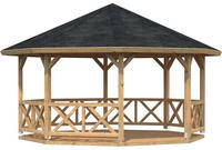Palmako Holzpavillon "Betty" BxT: 551x551 cm, hellbraun