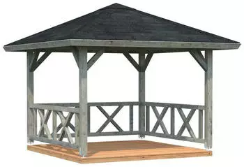 Palmako Betty 9,0 m&sup2; (3 x 3 m) tauchgrundiert grau