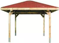 weka Pavillon "Gartenoase 651 Gr.2" 19 mm Massivholzdach