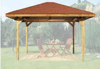 weka Pavillon "Gartenoase 651 B Gr.1" 19 mm Massivholzdach