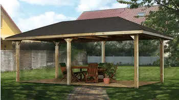 Weka Holzbau Weka Gartenoase 651 D Gr. 2 (678 x 380 cm)