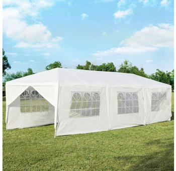 Costway Gartenpavillon 900 x 300 cm weiß (OP3936WH)
