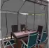 Swing & Harmonie Minzo 300 x 400 cm anthrazit mit Moskitonetz