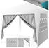 Kesser Faltpavillon Pop Up 3x3m mit 2 Seitenteilen grau