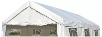 DEGAMO Dachplane PALMA f&uuml;r Zelt 3x6 m mit Spanngummis wei&szlig; (164040)