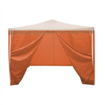 Dema Seitenverkleidung Pavillon 3 x 3 m orange