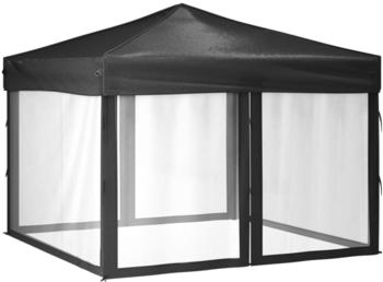 vidaXL Party tent with insectproof side walls (3 x 3 m) - anthracite