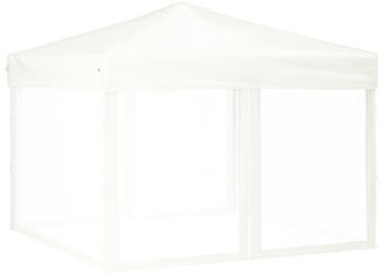 vidaXL Party tent with insectproof side walls (3 x 3 m) - white