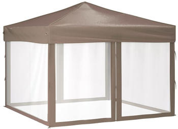 vidaXL Party tent with insectproof side walls (3 x 3 m) - dove grey