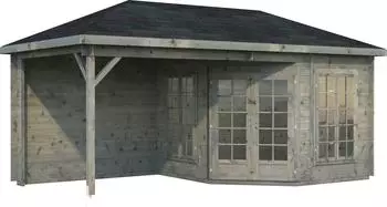 Palmako Pavillon Melanie rechteckig 557 x 307 x 557 cm grau