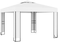 vidaXL Pavillon mit Doppeldach 3 x 3 m Wei&szlig;
