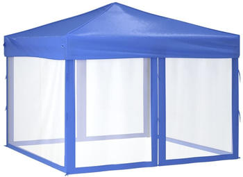 vidaXL Party tent with insectproof side walls (3 x 3 m) - blue
