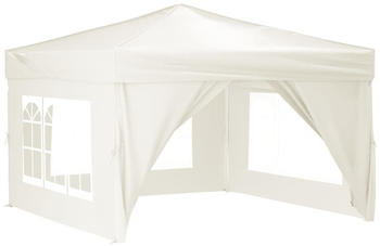 vidaXL Partyzelt Faltbar mit Seitenw&auml;nden 3x3m creme (93522)