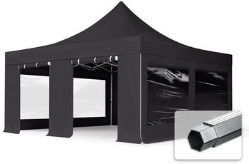 Toolport Faltpavillon 500 x 500 cm schwarz (59060)
