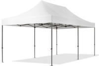 3x6 M Faltpavillon, Premium Stahl 40mm, Wei&szlig;