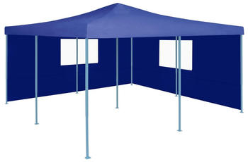 vidaXL Faltpavillon mit 2 Seitenwänden 5 x 5 m blau (48902)