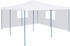 vidaXL Faltpavillon mit 2 Seitenwänden 5 x 5 m weiß (48911)