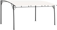 vidaXL Garten-Sonnenschutz 4x3x2,55 m Cremewei&szlig;