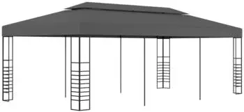 vidaXL Gartenpavillon 3 x 6 m anthrazit (47959)