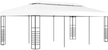vidaXL Gartenpavillon 6 x 3 m weiß (47957)