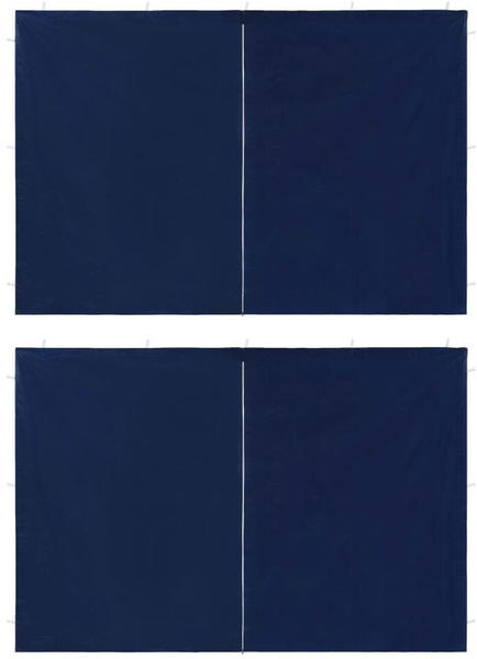vidaXL Partyzelt-Seitenwände 2 Stk. mit Reißverschluss PE blau (45116)
