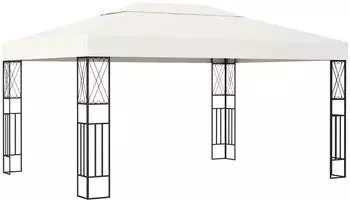 vidaXL Pavillon 3 x 4 m creme Stoff (48007)
