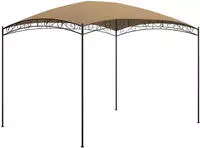 vidaXL Pavillon 3x4x2,65 m Taupe 180 g/m&sup2;