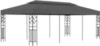 vidaXL Pavillon 3&times;6 m Anthrazit
