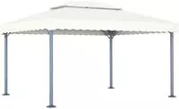 vidaXL Pavillon 400 x 300 cm Creme Aluminium